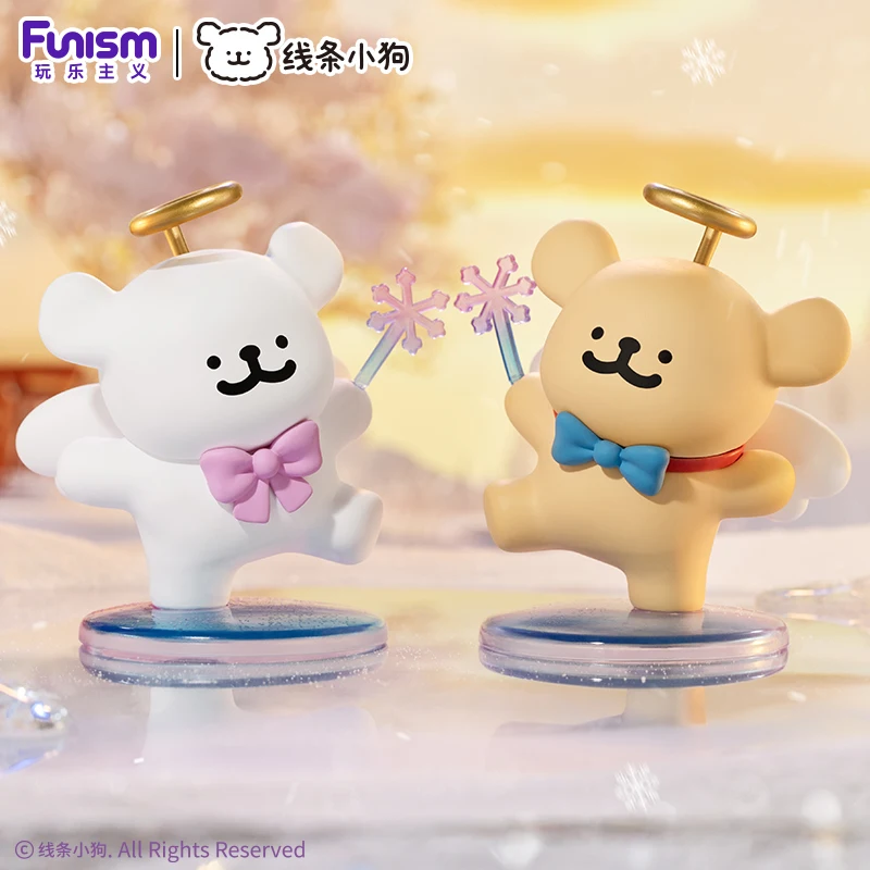 Kawaii Leuke Lijn Hond Maltese Blind Box Pop Tafelornament Collectie Model Kinderen Geschenken ﻿