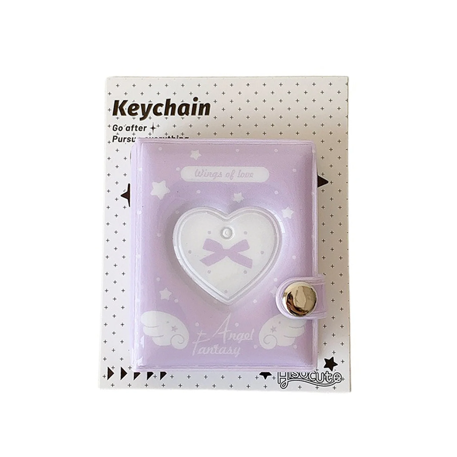 Kpop Fans Photo Album 2Inch Heart-Shaped Love Heart Hollow Picture Storage Case Kpop Card Binder Name Card Book Photocard Holder