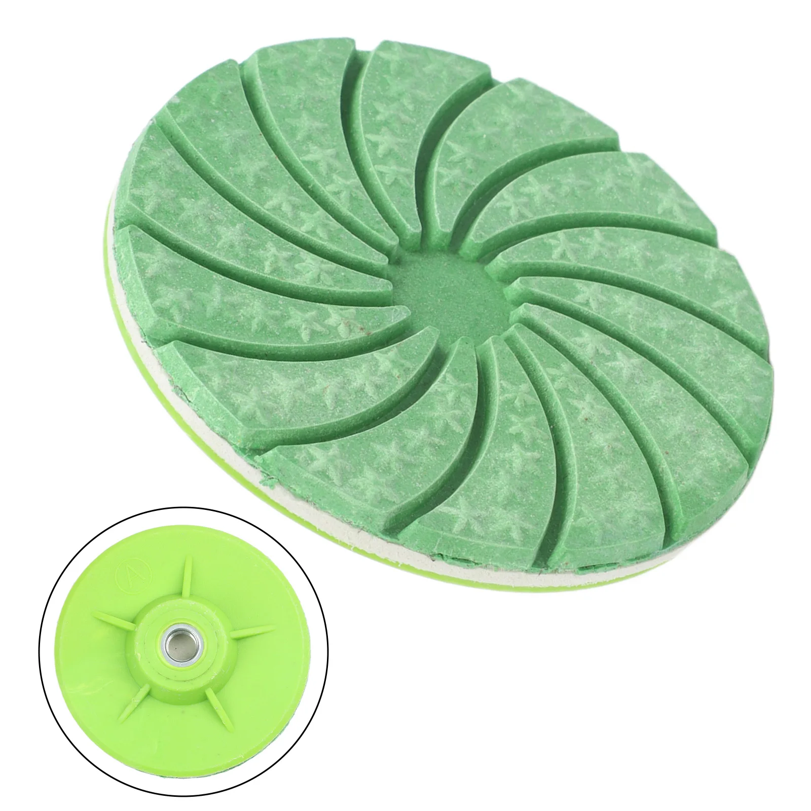 Stone Polishing Disc Green as Pictured Edge Polishing Disc Secure Attachment Reinforced Design Thickened Cover Edge Finishing