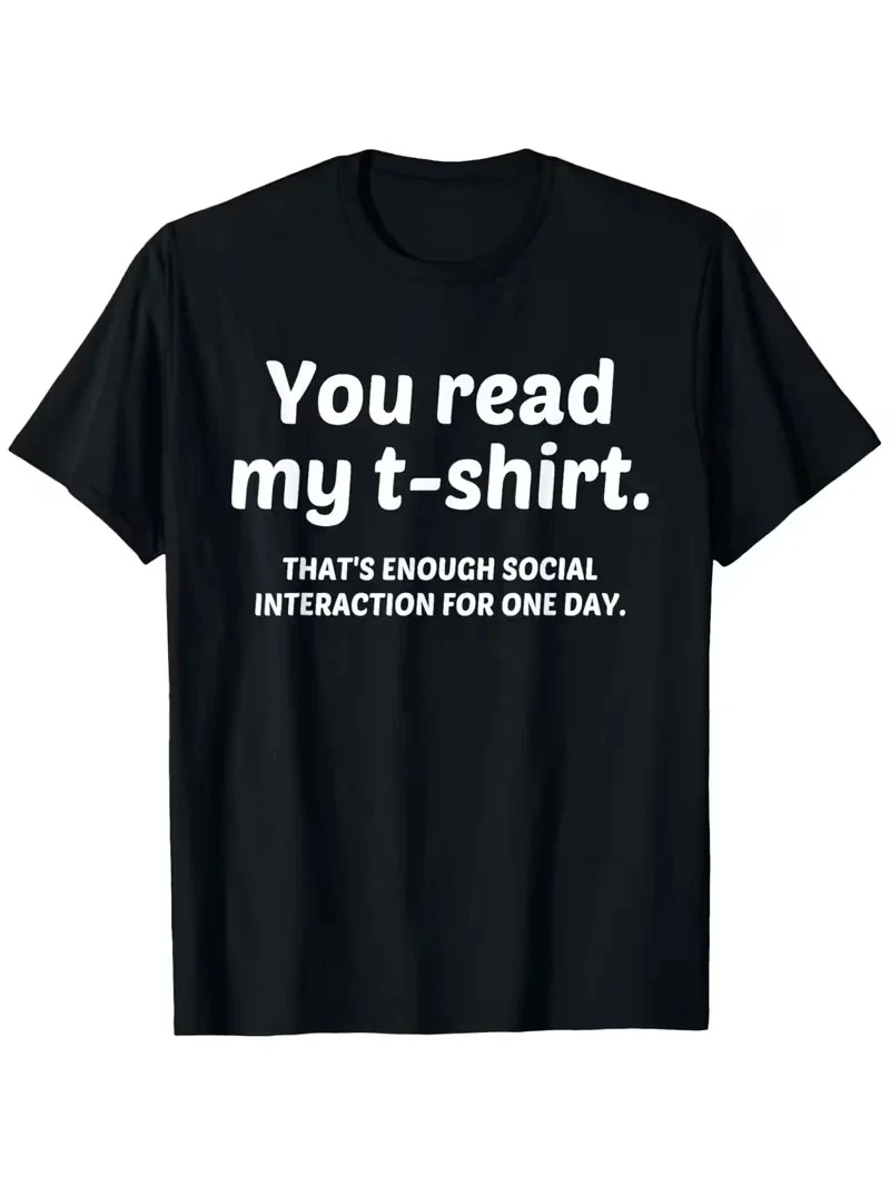 Graphic Tees Vintage 2026 Text Based Humor Unisex T Shirts Funny Sarcastic Casual Summer Short Sleeve Men Women Tops