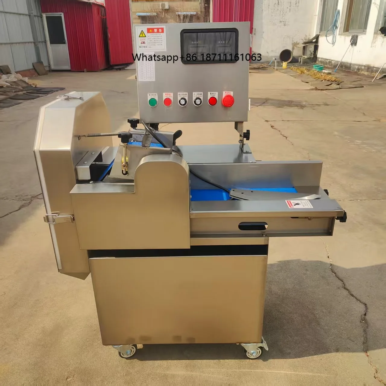 Factory Directly Supply Green  Chopper Garlic Slicer Fruits and Vegetable Cutter Industrial Machine