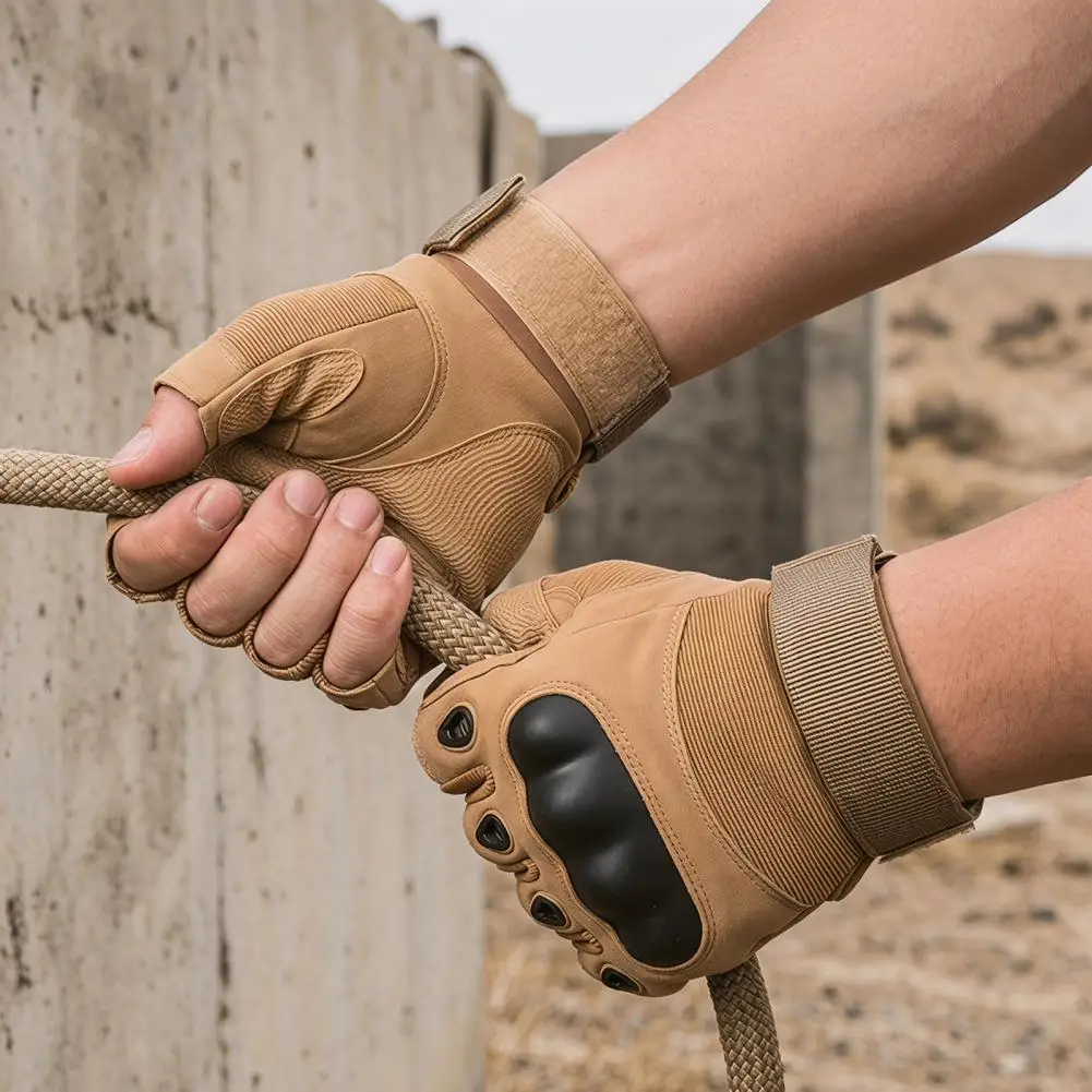 Imagen 3: Guantes para hombre con agarre antideslizante, palma acolchada, para motocicleta, ciclismo, fitness, levantamiento de pesas, deportes al aire libre, guantes de entrenamiento transpirables