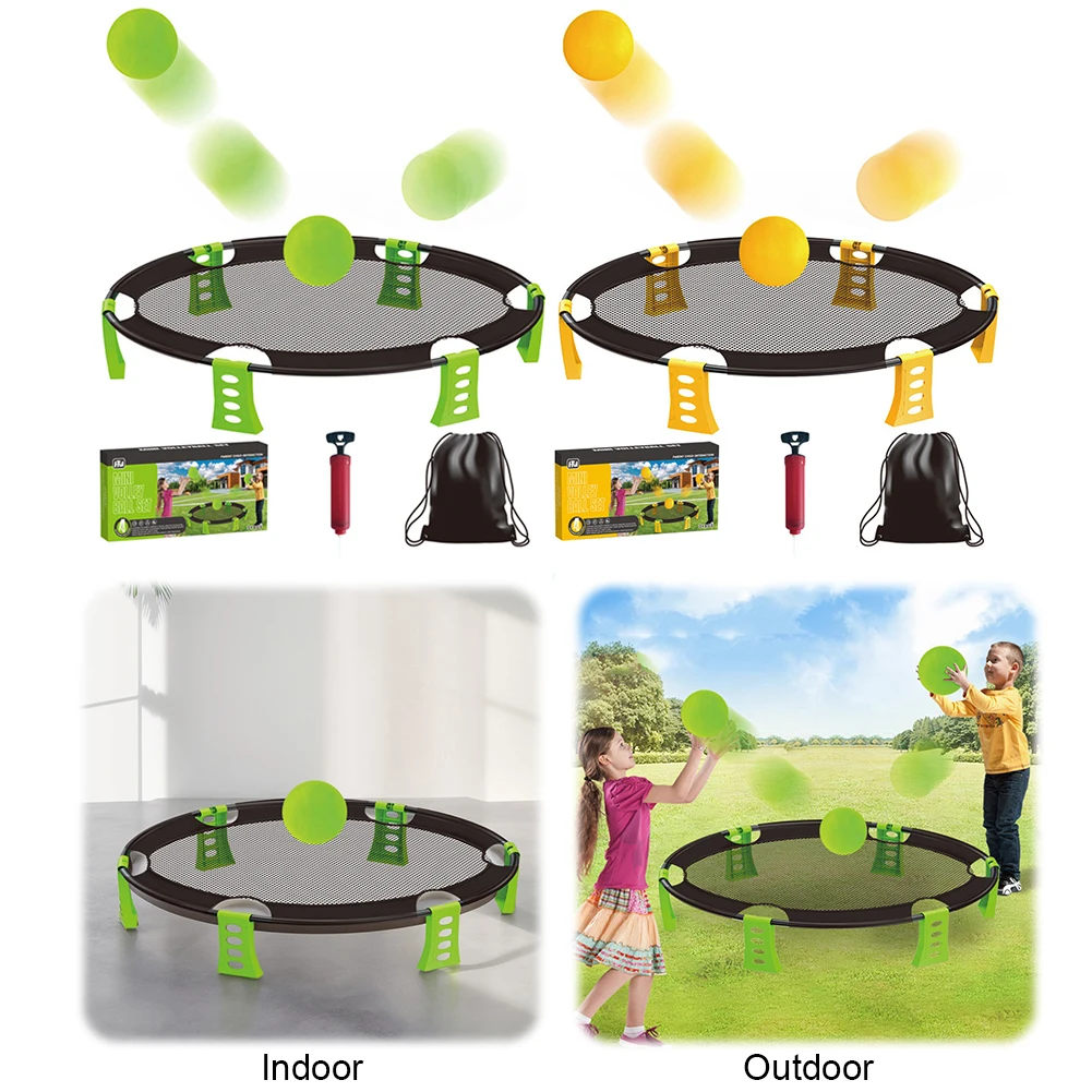 

Beach Volleyball Game with Carry Bag Multiplayer Volleyball Battle Game for Beach Yard Lawn Backyard Park