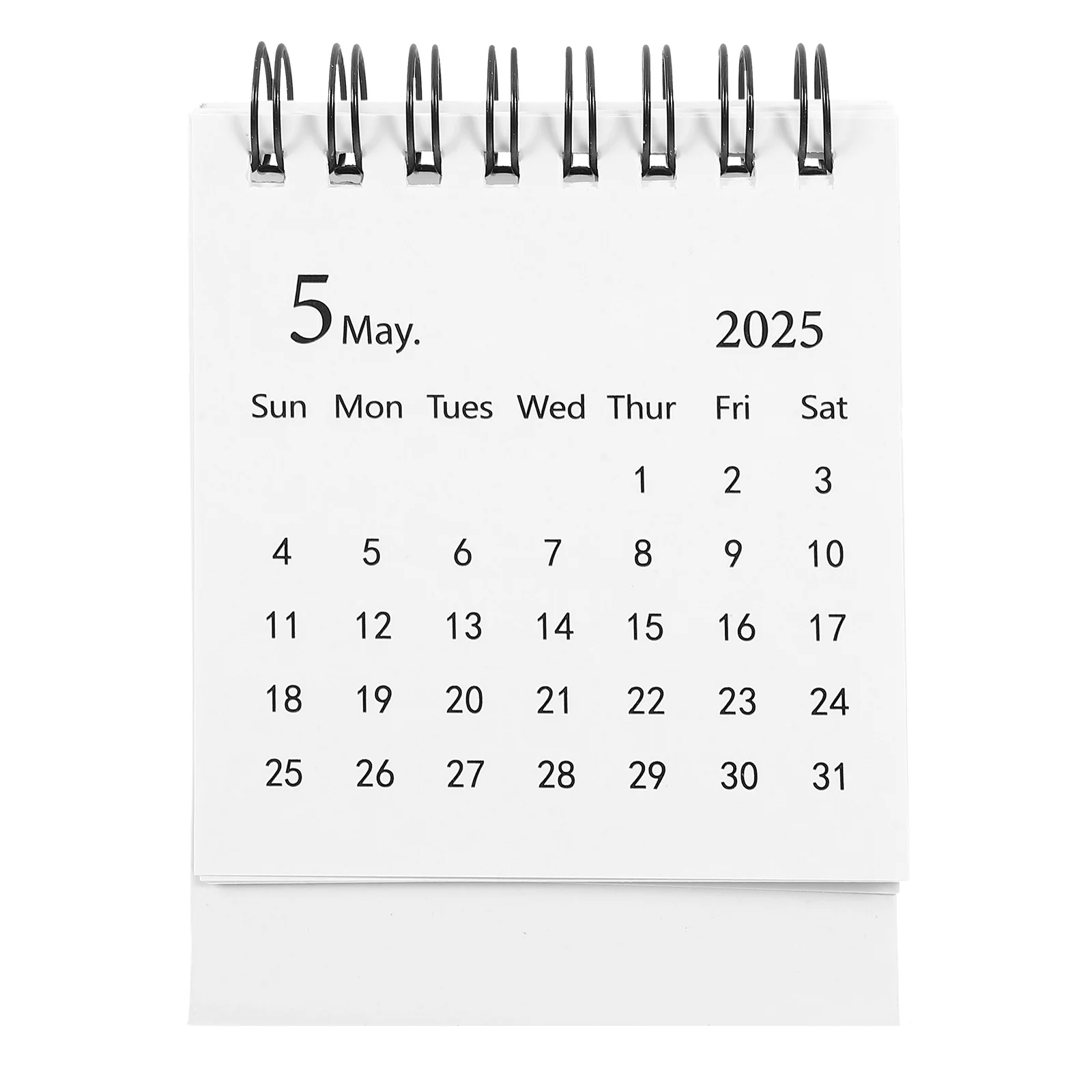 Mini 2025 Monthly Desktop Planner For Office Home Thick Paper No Ink Through Daily Use Schedule Organizer Mini Small Table Flip