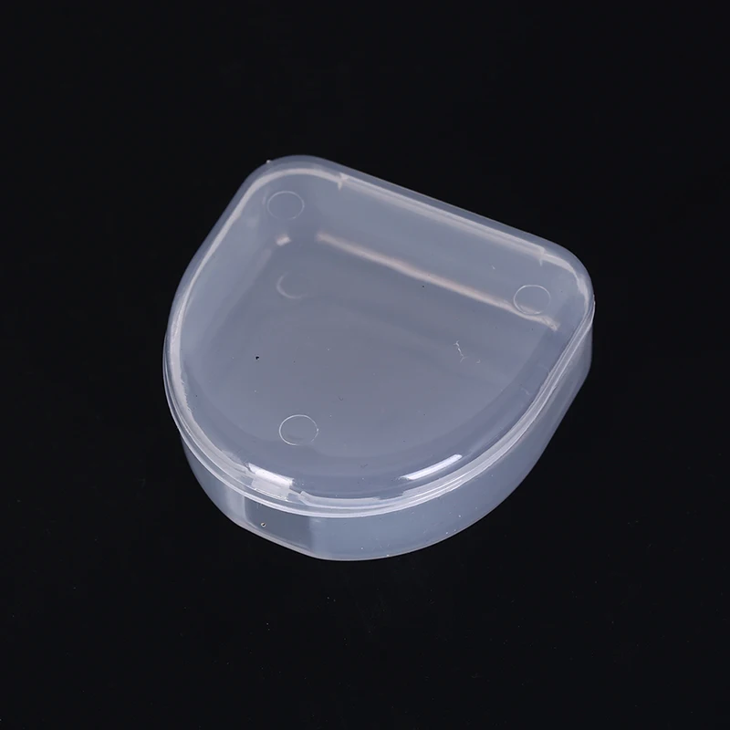 1 szt. Zupełnie nowe i wysokiej jakości przezroczyste pudełko dentystyczne proteza zęby futerał do przechowywania plastikowy pojemnik na ochraniacze na usta 6,4x6,5x2,5cm — zdjęcie 6