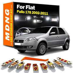 MDNG 7Pcs For Fiat Palio 178 2002-2008 2009 2010 2011 LED Interior Map Dome Light Kit Car Led Bulbs Canbus No Error Vehicle Lamp