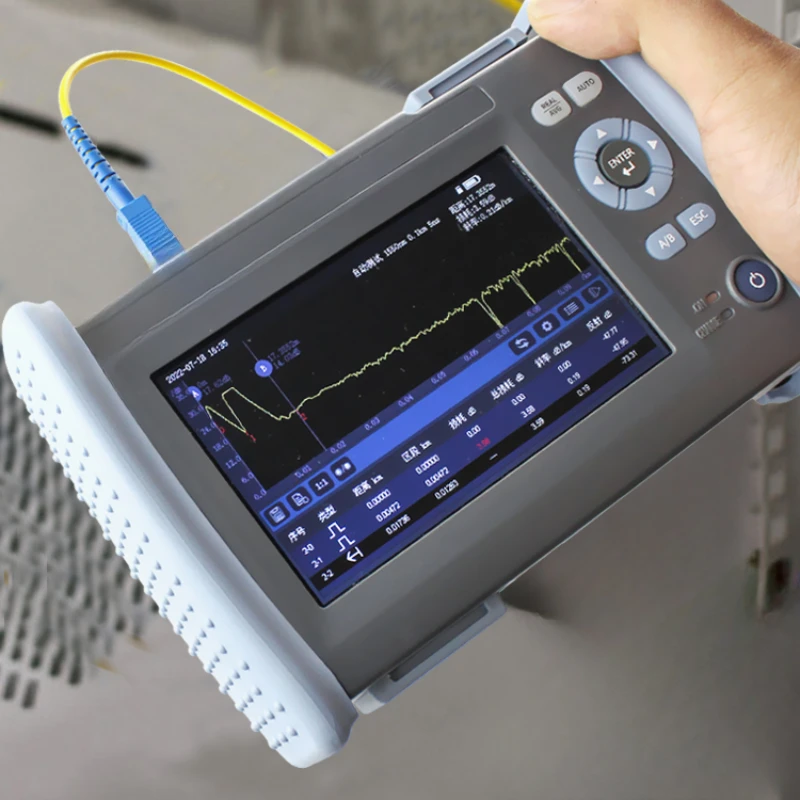 Otdr optical fiber tester breakpoint obstacle finder with optical time domain reflector