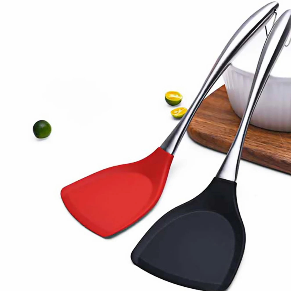 

Silicone Spatula Heat Resistant Kitchenware Long Handle Ergonomic Non-Stick Cooking Utensil For Home Restaurant Baking
