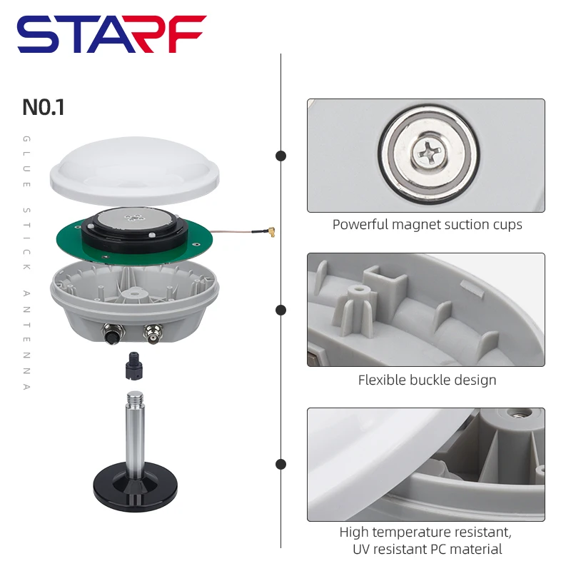 RTK GNSS 케이스 안테나 농업용 차량 IP67 TNC 인터페이스 GNSS 안테나용 네비게이션 하우징