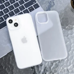 Soft TPU Matte Phone Case for iPhone 17 Pro Max Cases iPhone 11 13 15 12 16 14 Plus Air 12 Mini 17promax Transparent Funda Cover