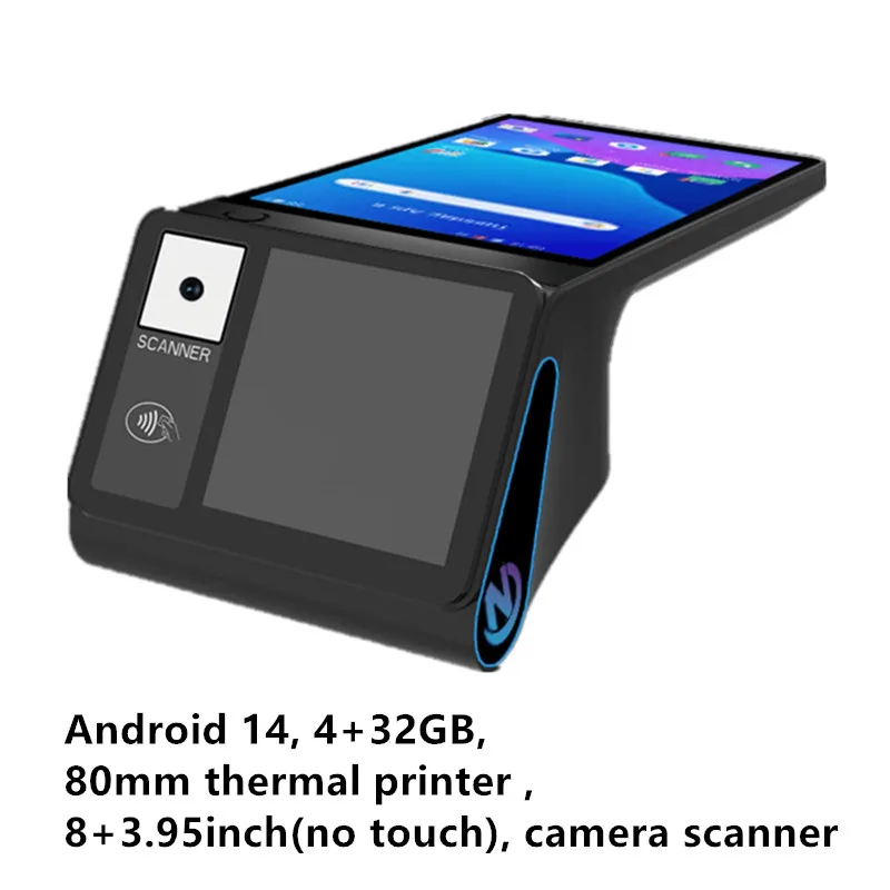 Z108 Android 14 Dual Screen POS Terminal Sales Point Cash Register