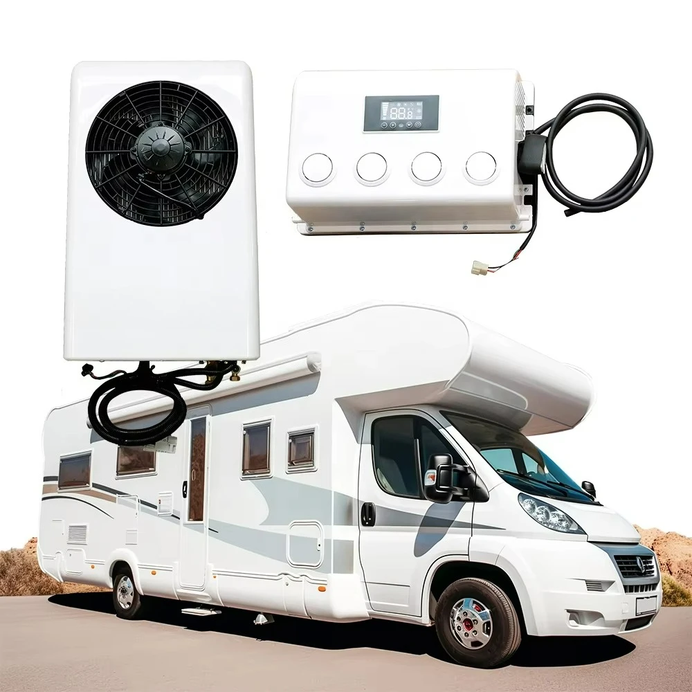 Precio de fábrica ACTECmax Split White 12V Camión Aire acondicionado de techo AC.161.066 Coche RV Aire acondicionado 24V Enfriador de estacionamiento 2000W