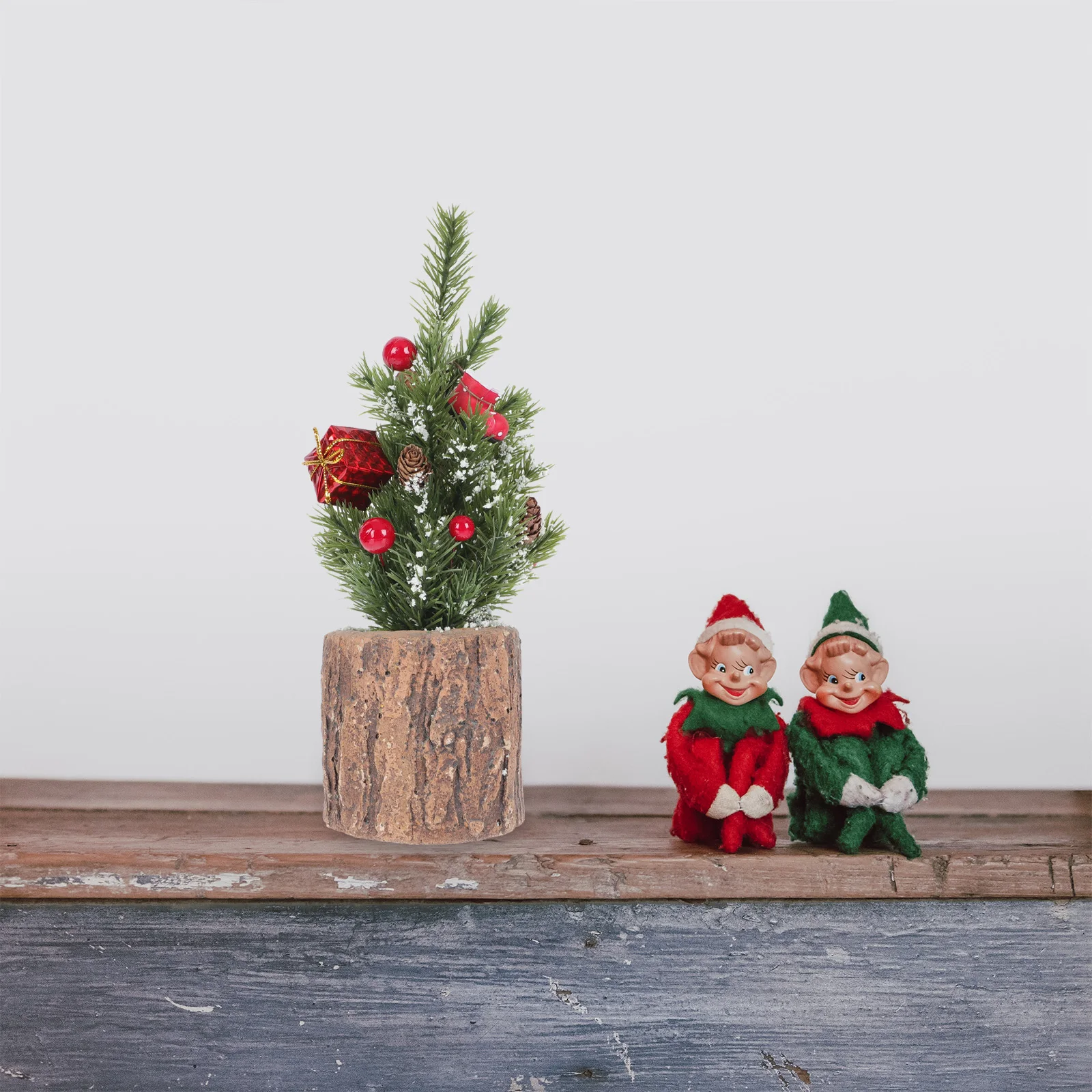 

1Pcs Artificial Potted Plant Decor Lifelike Xmas Potted Plant Decor for Living Room Garden Festival Atmosphere Ornament