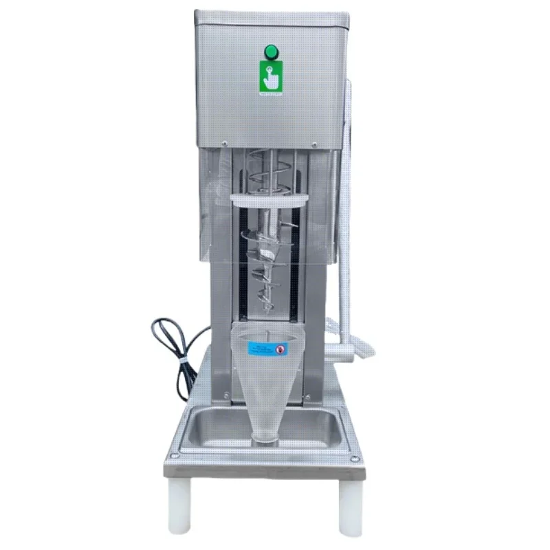 Stainless Steel Yogurt & Gelato Ice Cream Mixer Machine Manual Real Fruit Swirl Gelato Ice Cream Blending Machine