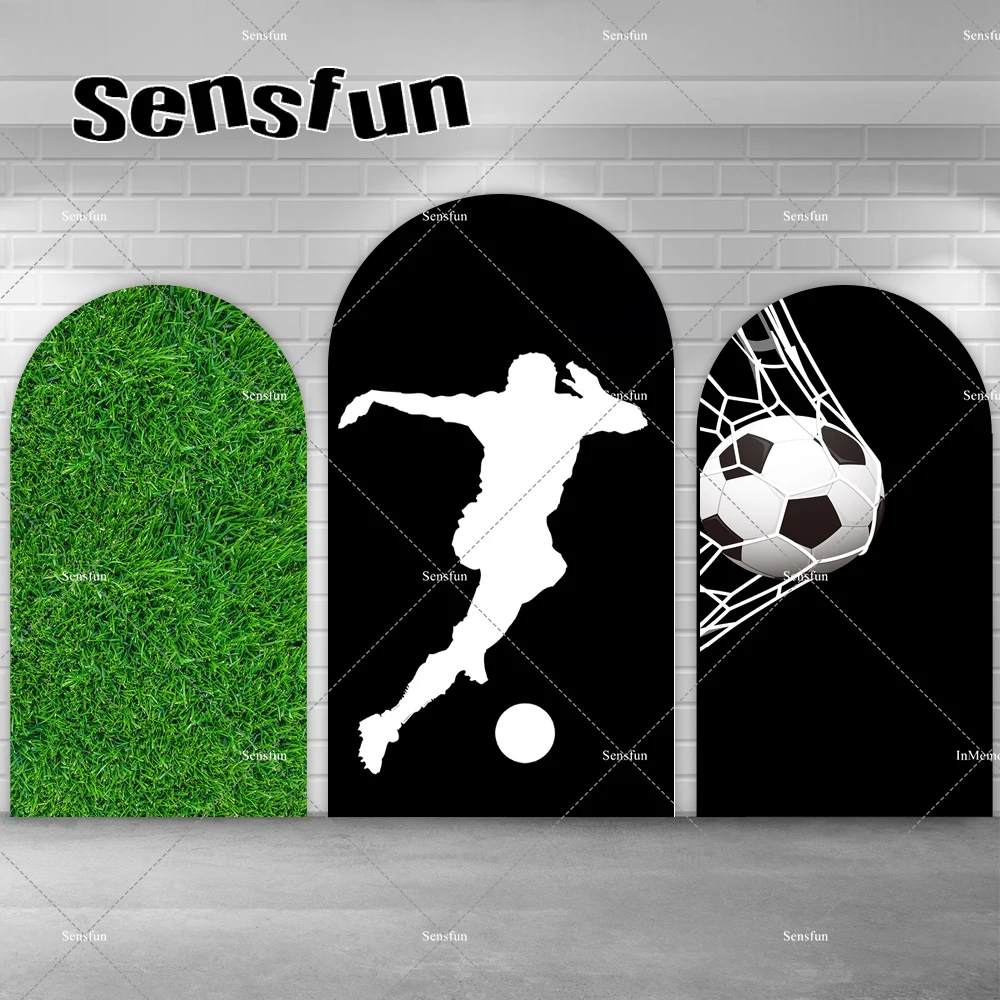 Boy futbol doğum günü fotoğraf kemer zemin kapak futbol sahası otlak spor portre özel fotoğraf arka