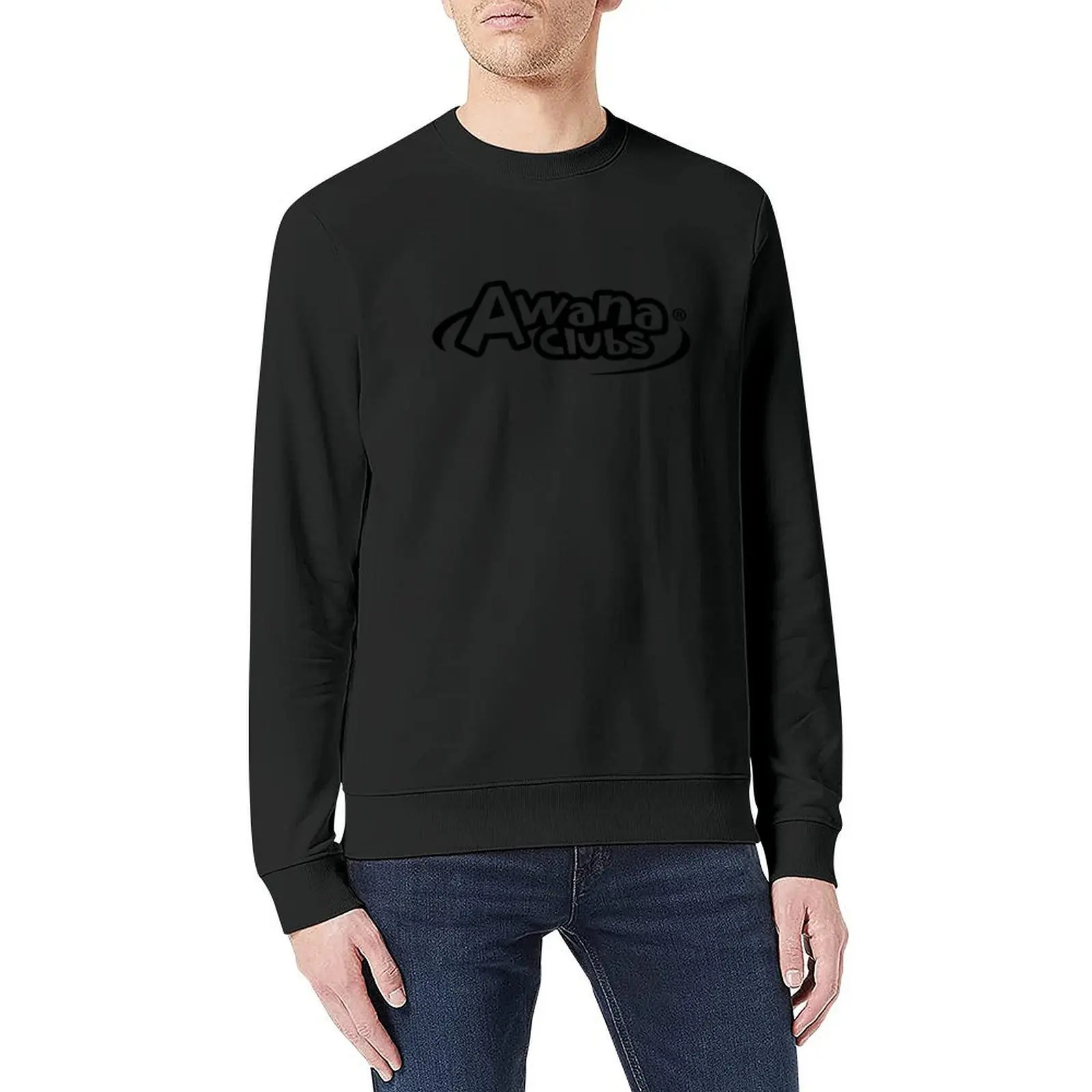 بلوفر أسود من Awana Clubs ملابس أنيمي ملابس شتوية سترة خريفية للرجال بلوزة شتوية للرجال #5