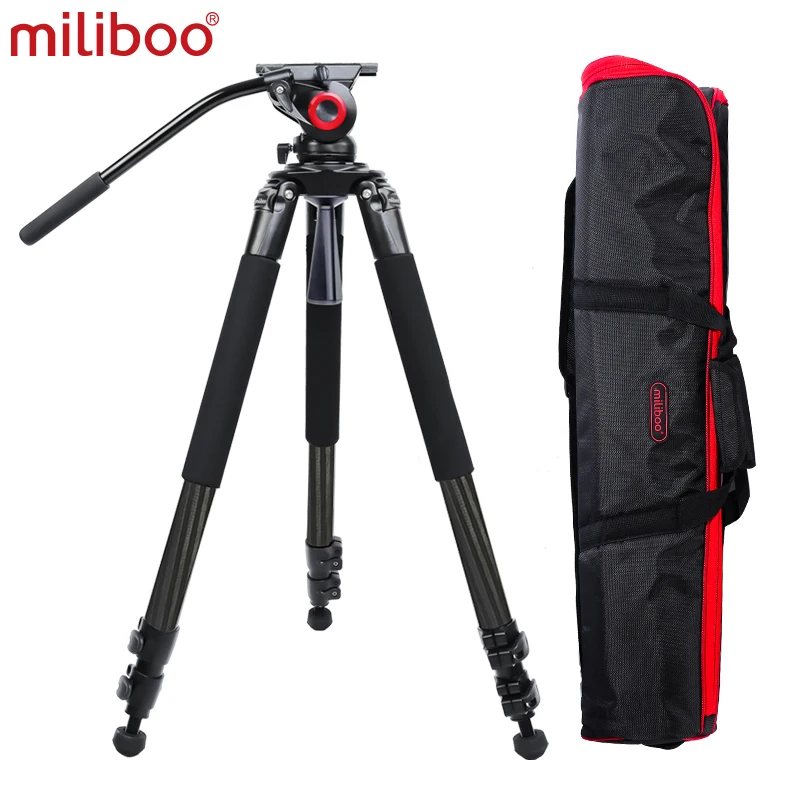 miliboo Camera Tripod with Fluid Head Heavy Duty Tripod for DSLR Camcorder Aluminum 66\