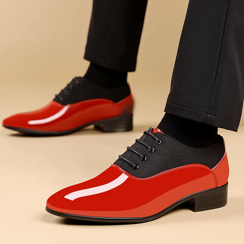2026 Large Size Fashionable Men's Office Formal Shoes Low Cut Daily Comfortable Pointed Multifunctional Men's Wedding Shoes