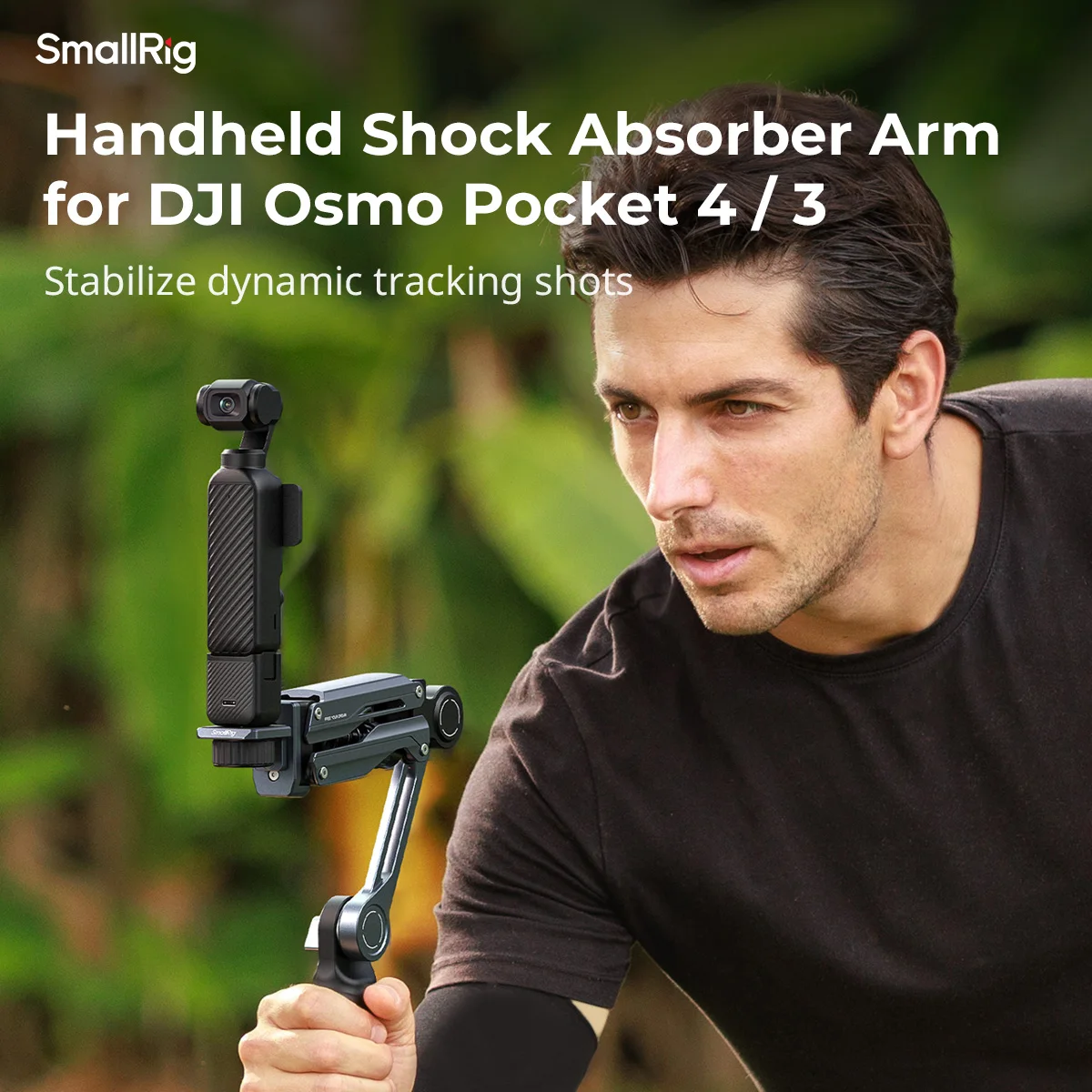 SmallRig Handgehaltener Stoßdämpfer für DJI Osmo Pocket 3/4, für GoPro HERO13, für Insta360 X5/4/3 Hydraulisches Dämpfungssystem – Detail 10