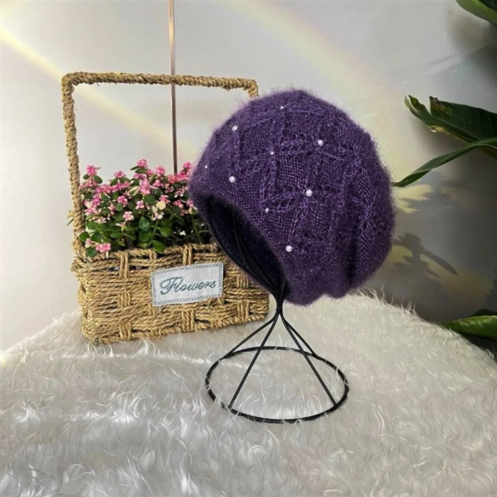 Breathable Large Head Circumference Knitted Hats Handmade Breathable Autumn Winter Cap Woolen Hats Head