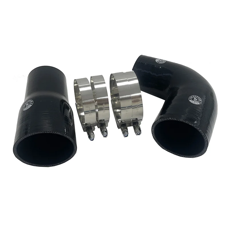 Intercooler Hose Pipe Kit For BMW 135i 335i N54 N55 E82 E90 E92 Silicone VRSF 7.5" view 3