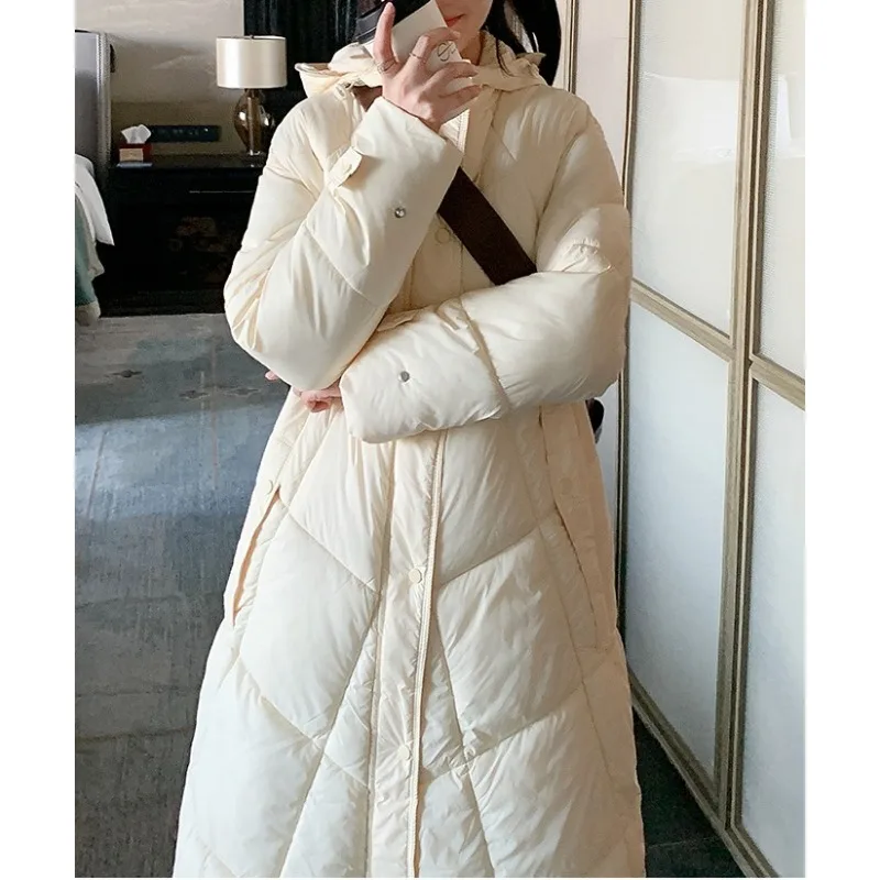 ملابس نسائية مبطنة جديدة لعام 2025 سترات شتوية متوسطة الطول سميكة سترات قطنية فضفاضة #6