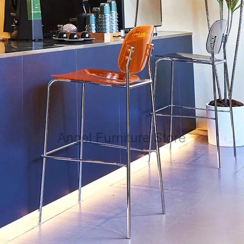 

Gamer Counter Kitchen Counter Stools Accent Designer Modern Ergonomic Bar Chair Minimalist Metal Taburetes De Bar Furniture HY