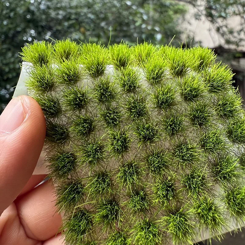 91pcs/box Mini Grass Cluster Model Table Scenery Landscape Materials DIY Model Grass Tufts for Patios Static Grass Tufts Grass