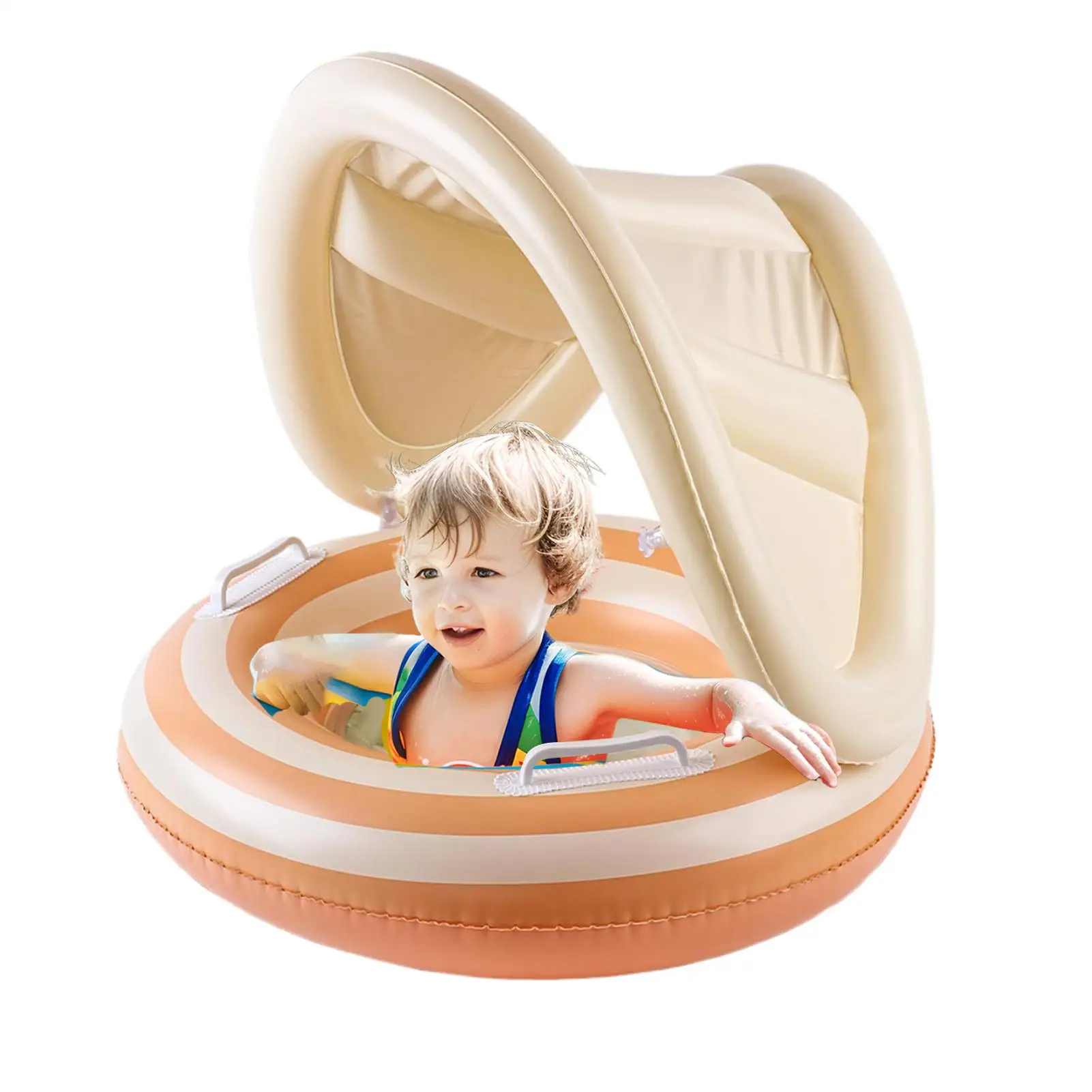 Galleggiante per piscina per bambini con baldacchino Sedia per piscina galleggiante Sicurezza Nuoto Giocattolo gonfiabile Cerchi per nuoto per bambini Sedile galleggiante Piscina Vasca da bagno Giocattolo