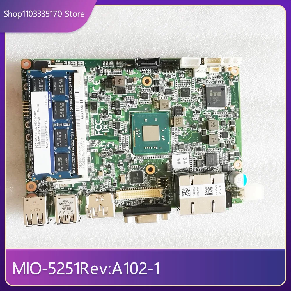 For Advantech Embedded Industrial Computer Motherboard MIO-5251Rev:A102-1 MIO-5251