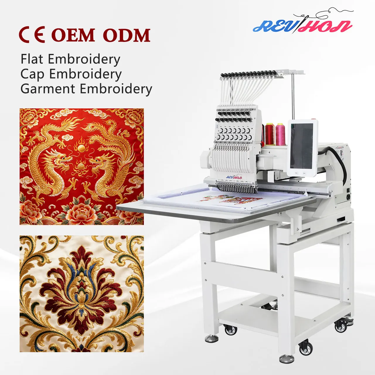 Single Head 12/15 Needle Computerized Embroidery Machine Price Brother Embroidery Machine Quality for Bead Embroidery