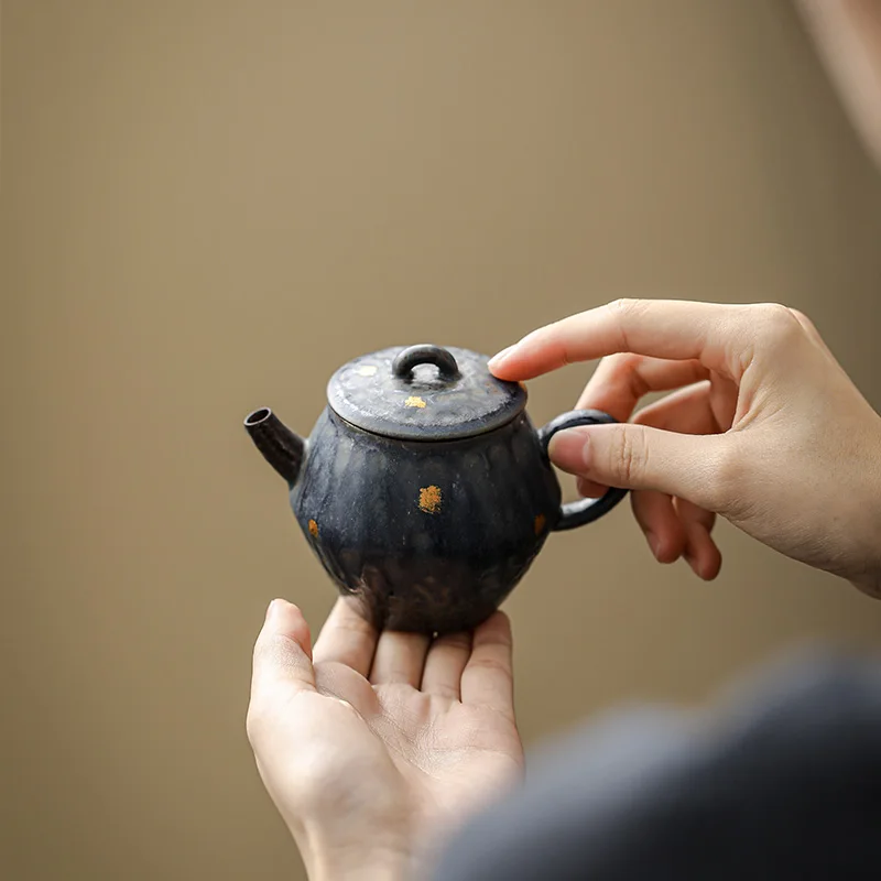 Retro Japanese Style Pot  Teapot Kung Fu Coarse pottery Tea Making Device Tea Infuser Tea Kettle Chinese Small Teapot