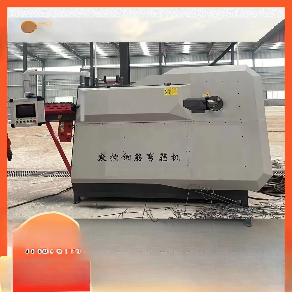 Automatic 2D numerical control wire and steel bending machine with new motor core components, and stirrup bending machine.