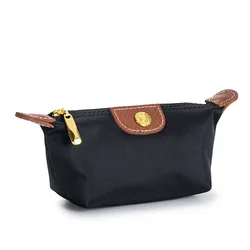 Bolsa de moedas de lona vintage para mulheres, Carteira com zíper, Bolso com Brand Design, Bolsa do cassino, Bolsa organizadora de batom