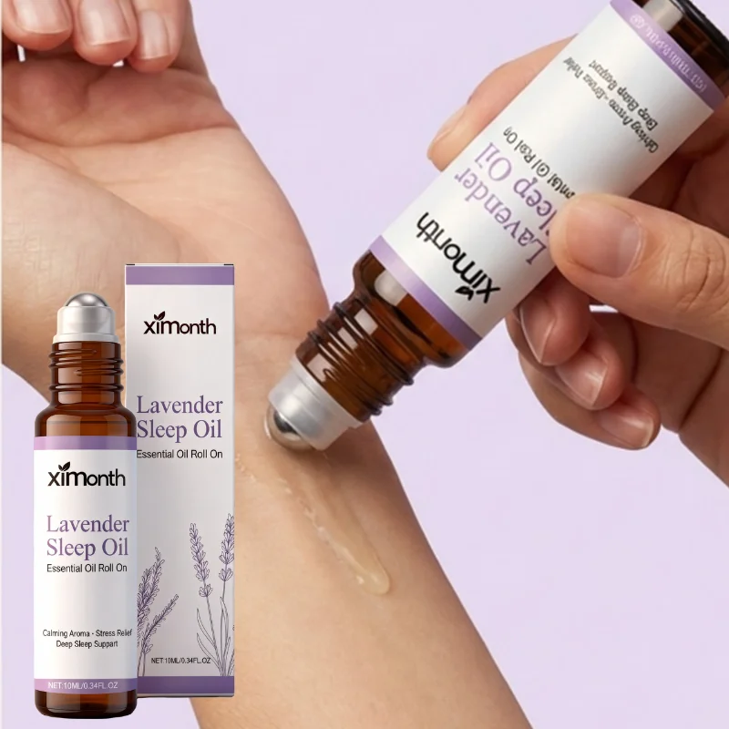 Lavender Sleep Oil Roll On 10ml Non-greasy Natural Essential Oil Stress Reducing Calming Scent For Better Sleep Aromatherapy