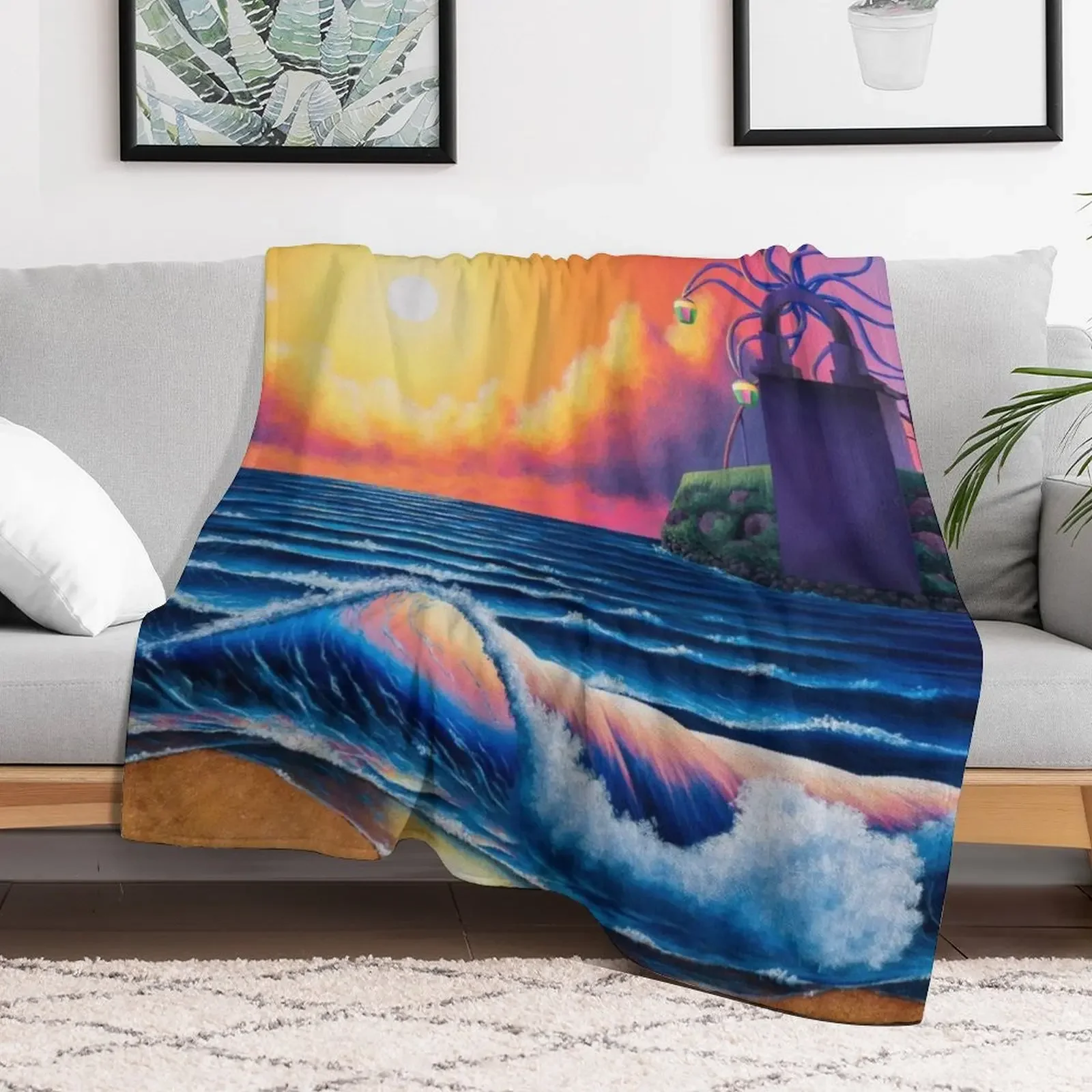 Sirena Beach Throw Blanket Blankets For Sofas Vintage Blankets