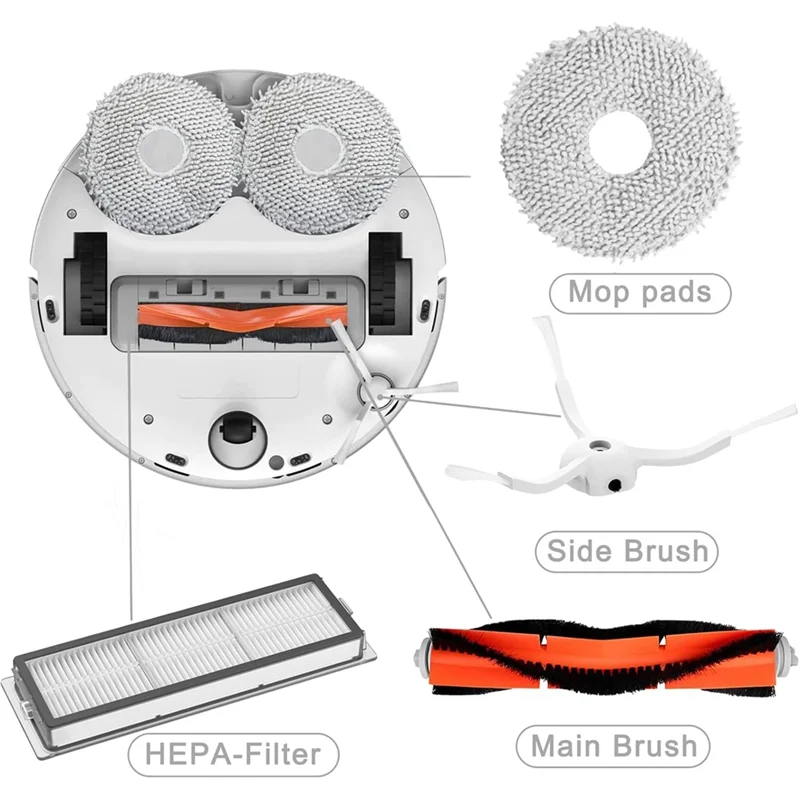 드림 L10S 울트라 / L10 울트라 메인 사이드 브러시 헤파 필터 먼지 봉투 걸레 천 로봇 진공 청소기 부품 액세서리