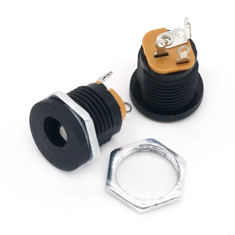 DC Adapter DC-022 Power Socket Male Plugs+Female Jack Panel Mount Connector 5.5X2.1mm 5.5X2.5mm