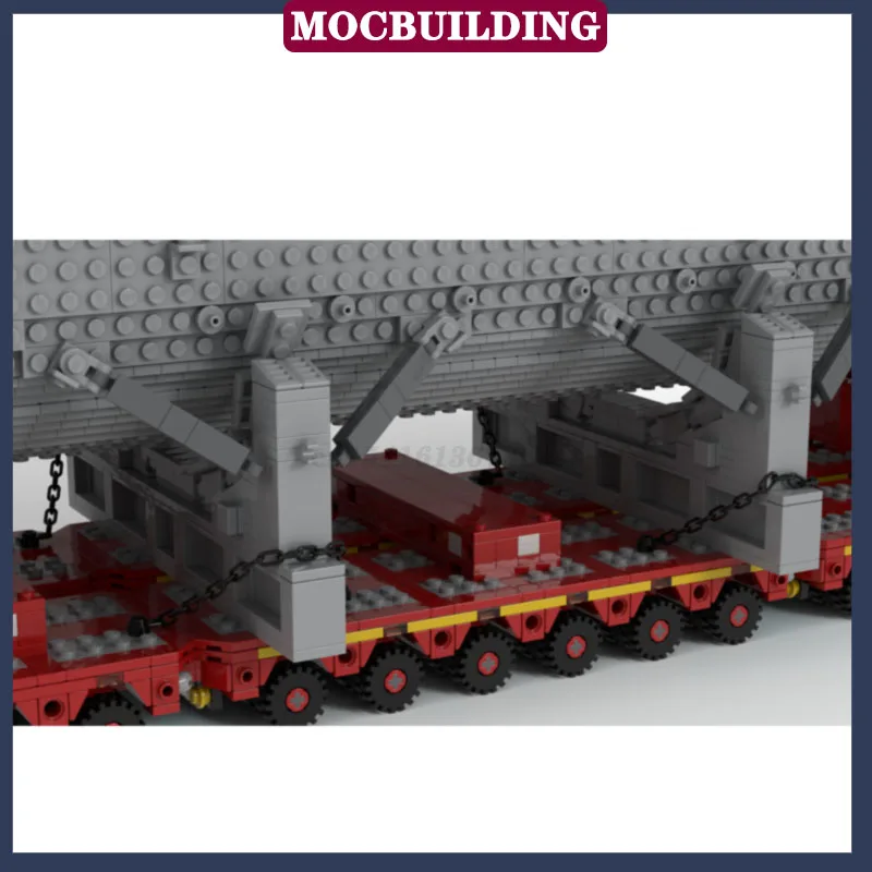 MOC City Cargo Stud Transport Reactor Bundle Model Building Block Set Truck Fire Engine Boy Collection Toy Gifts