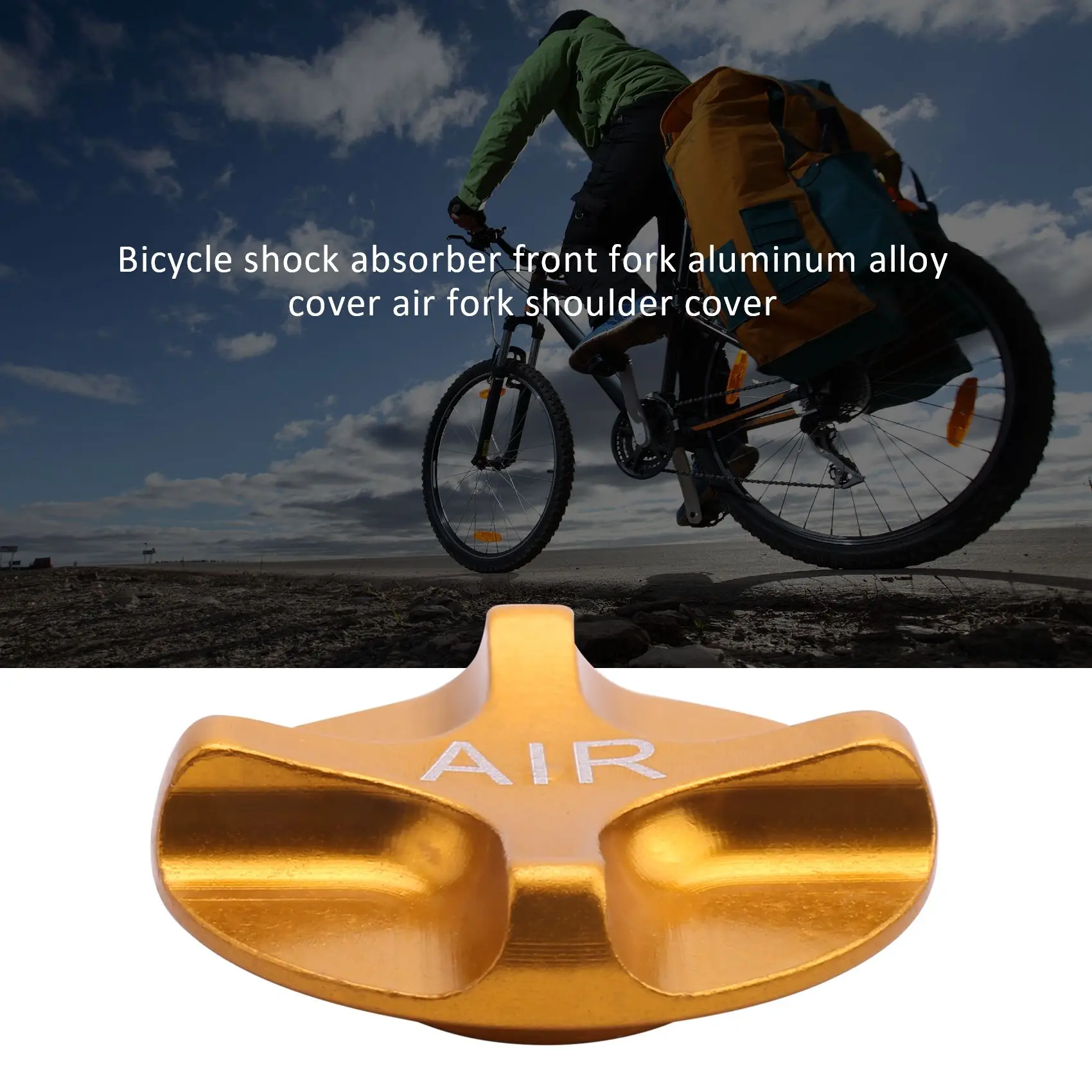 Bike Air Gas Shcrader American Valve Caps Bike Suspension Bicycle Front Fork Parts for MTB Road Bike Gold