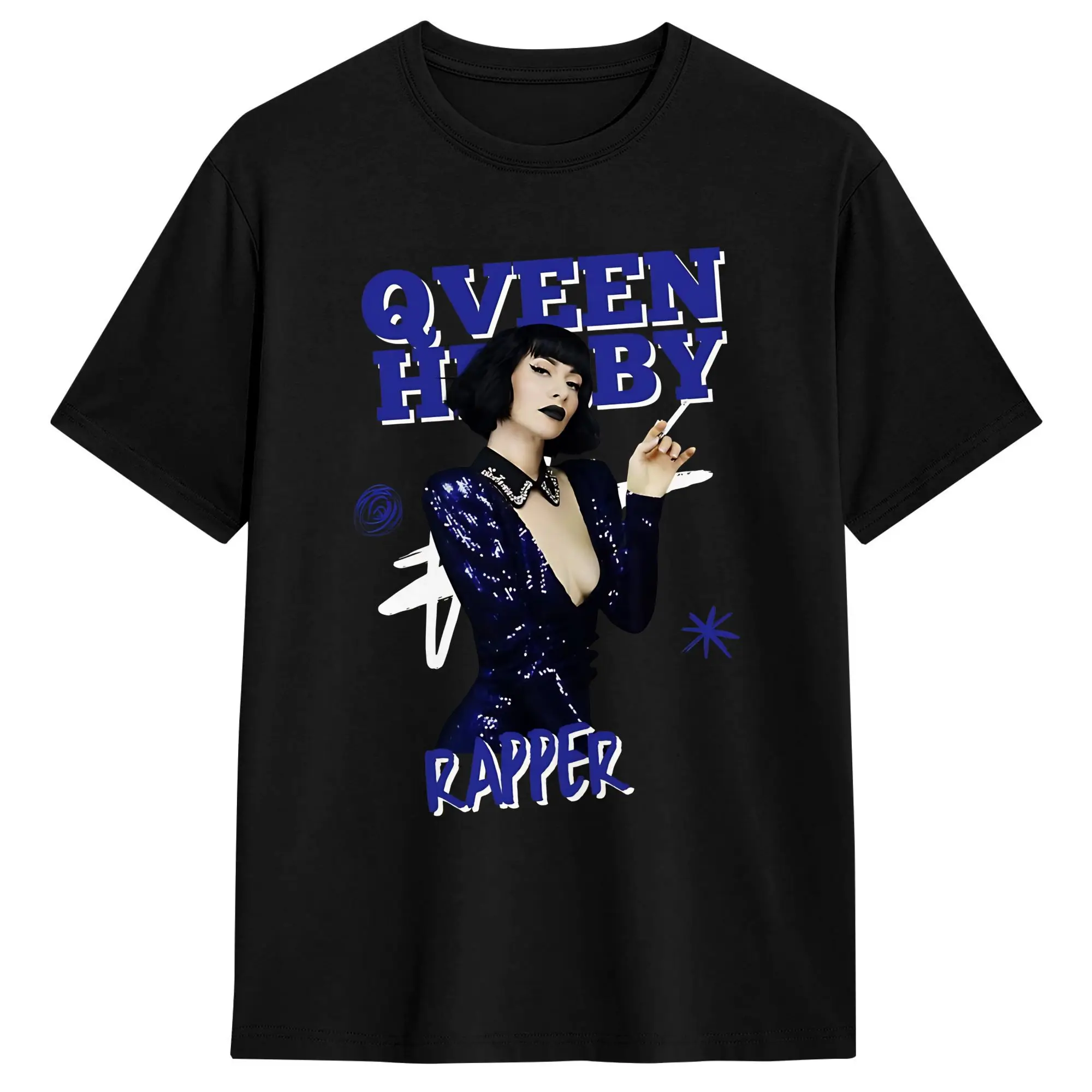 Singer Mad Muse Qveen Herby T Shirt Summer  Fashion T-Shirts Men's Cotton O-Neck 4XL 5XL 6XL Clothing Short Sleeve Vintage Tops
