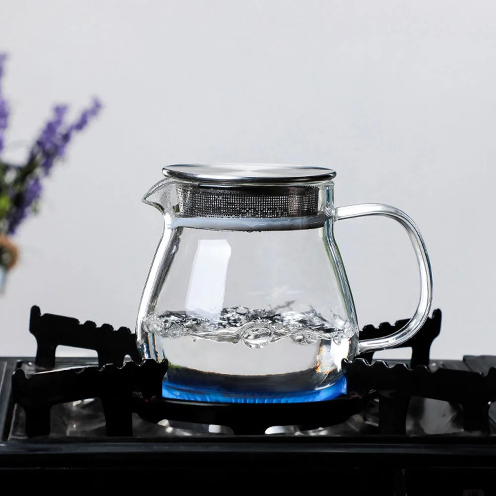 

1Pcs Glass Coffee Kettle Practical Heat Insulated Coffee Pot Smooth Sanded Surface Ideal for Home Hotel Use