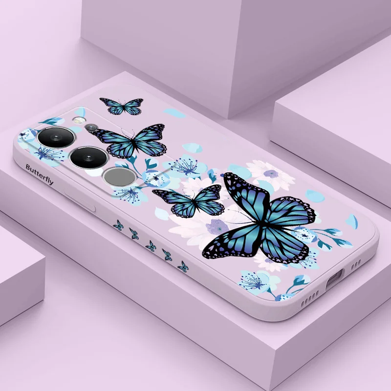 

The Flowers Dance Phone Case For VIVO V50 V40 V30 V29 V29E V27 V27E V25 V25E V23 V23E V21 V20 Y20 Y12 Y21 Y22 Pro 4G 5G Cover