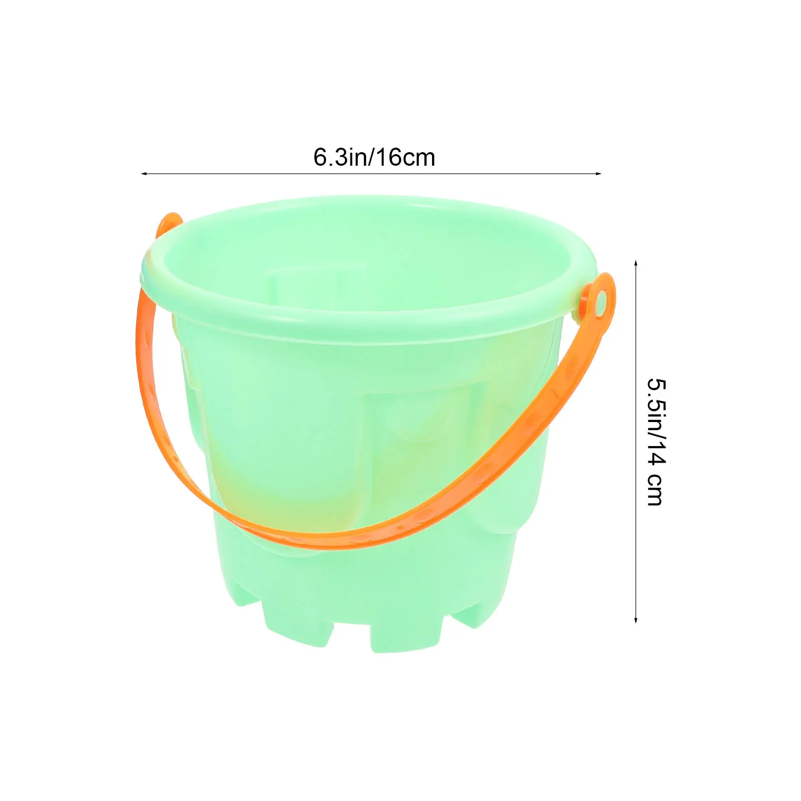 Conjunto de balde de praia para crianças, 4 unidades, castelo de plástico, areia educacional, criatividade, brinquedo de praia infantil, brinquedos de areia para crianças