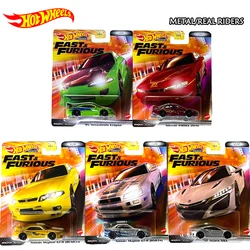 Original Hot Wheel Fast & Furious Series Premium Sports Car Models 1/64 Metal Nissan Skyline Toys for Boys Acura NSX gomma pneumatico