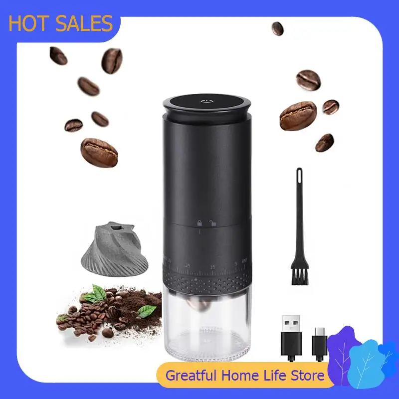 AT59 مطحنة القهوة الكهربائية 1500Mah آلة حبوب القهوة للسفر آلة حبوب القهوة المحمولة