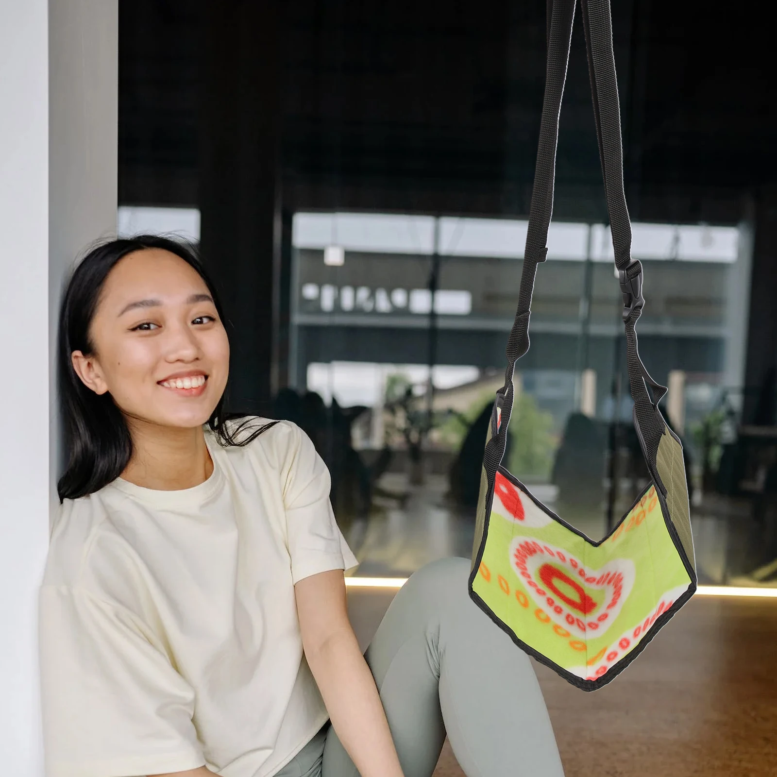 

Portable Travel Foot Rest Lightweight Oxford Cloth Footrest For Airplane Train Office Use Compact Folding Hammock For Long