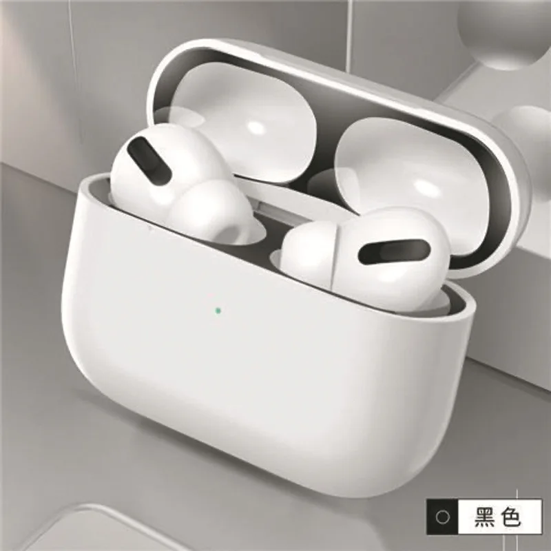 สำหรับ Airpods Pro 2สติกเกอร์ฝุ่นอุปกรณ์เสริมหูฟังโลหะสติกเกอร์สำหรับ Apple Airpod 3 Pro 2รุ่นป้องกันฟิล์ม