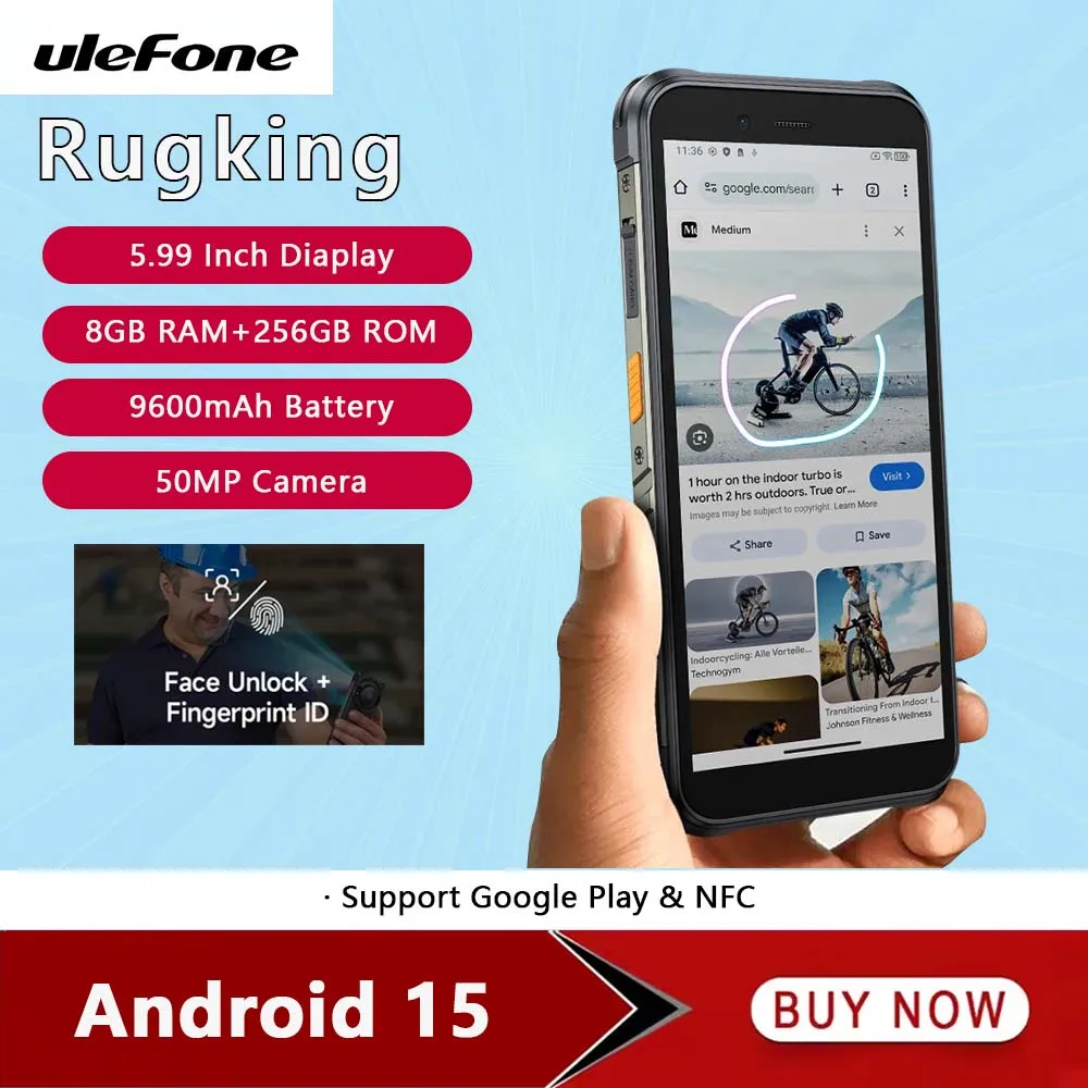 Глобальная версия Ulefone RugKing 4G Прочный телефон 5,99 дюйма 8 ГБ 256 ГБ Мобильный телефон 9600 мАч 50 МП Основная камера Смартфон Android 15 NFC Глобальная версия Ulefone RugKing 4G Прочный телефон 5,99 дюйма 8 ГБ 256 ГБ Мобильный телефон 9600 мАч 50 МП Основная камера Смартфон Android 15 NFC