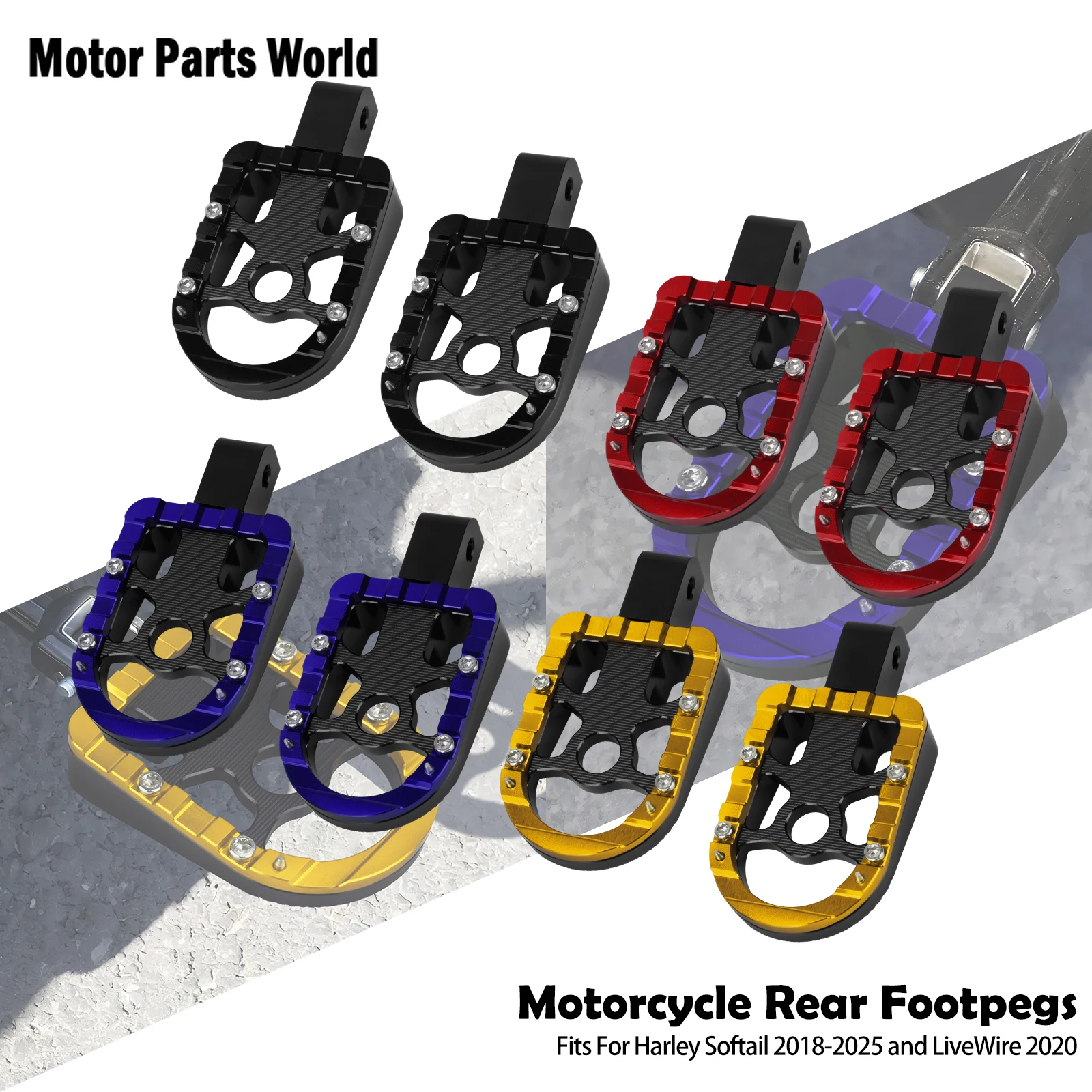 

Подножки для мотоцикла, подставка для ног, педали для половой доски, педаль для Harley Softail Fat Boy Breakout Low Rider Street Bob FXBB 2018-up